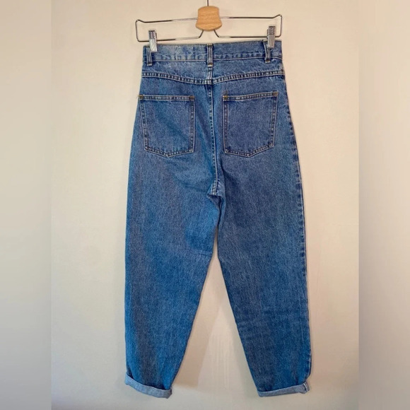 Delanè Vintage Straight Leg High Waist Jeans 100% Cotton - Picture 4 of 4